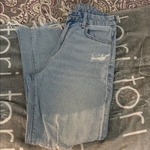 American Eagle Outfitters Light Blue Straight Leg Jeans